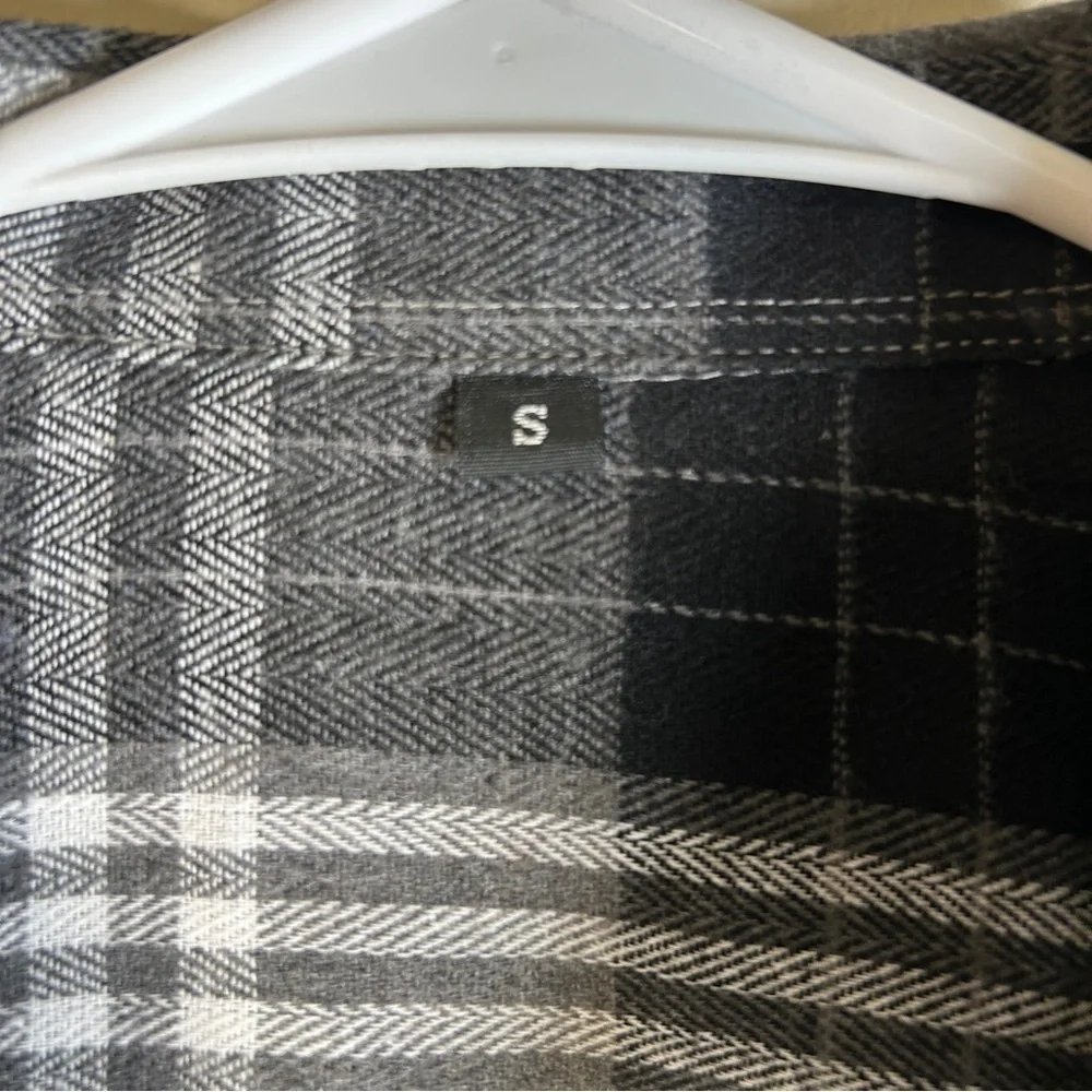 Mens Flannel Shirts Long Sleeve Regular Fit Lightweight Plaid Button Down Size S